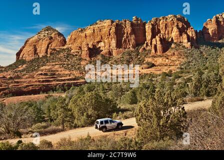 Schneebly Hill Road in Red Rock Country in der Nähe von Sedona, Arizona, USA Stockfoto