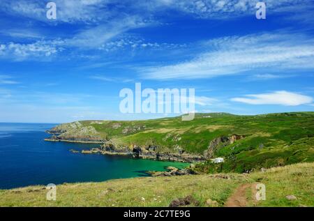 Die Küste bei Gurnards Head, Nr. St. Ives, Cornwall, UK - John Gollop Stockfoto