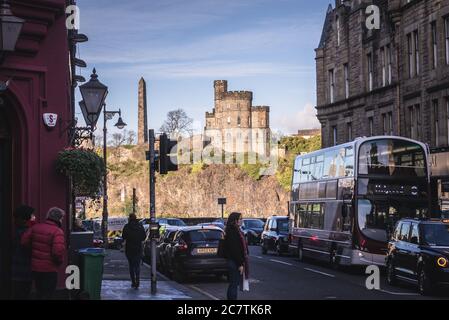 Jeffrey Street in Edinburgh, der Hauptstadt von Schottland, Teil von Großbritannien Stockfoto