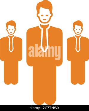 Anführer, Symbol für Anführer. Wunderschöne, sorgfältig gestaltete Ikone. Gut organisierte und editierbare Vektor für alle Verwendungen. Stock Vektor