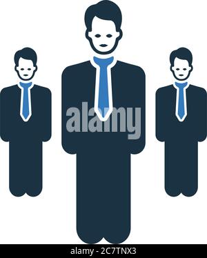 Anführer, Symbol für Anführer. Wunderschöne, sorgfältig gestaltete Ikone. Gut organisierte und editierbare Vektor für alle Verwendungen. Stock Vektor