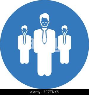 Anführer, Symbol für Anführer. Wunderschöne, sorgfältig gestaltete Ikone. Gut organisierte und editierbare Vektor für alle Verwendungen. Stock Vektor