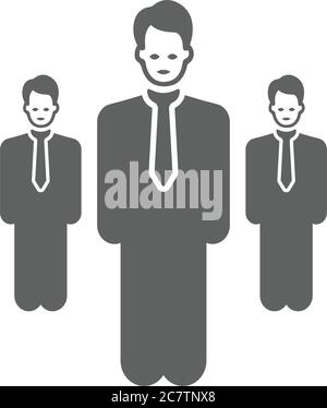 Anführer, Symbol für Anführer. Wunderschöne, sorgfältig gestaltete Ikone. Gut organisierte und editierbare Vektor für alle Verwendungen. Stock Vektor