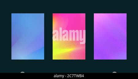 Minimales Cover Design von Broschüre oder Poster. Legen Sie eine Linie abstrakter minimalistischer Hintergründe fest Stock Vektor