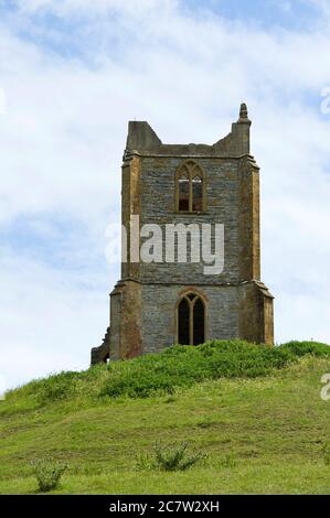 Burrow Mump, Burrowbridge, Somerset Stockfoto