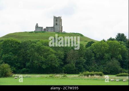 Burrow Mump, Burrowbridge, Somerset Stockfoto