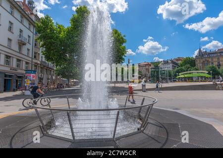 Marienplatz oder Marienplatz, Hauptstadt Stuttgart, Baden-Württemberg, Süddeutschland, Mitteleuropa Stockfoto