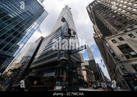 One Vanderbilt an der East 42nd Street und Madison AVE, One Vanderbilt ist ein 67-stöckiges Hochhaus im Bau Stockfoto