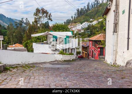 Straßenszene in Quito, Ecuador Stockfoto