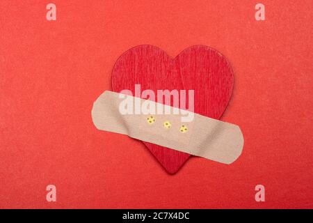 Heart Broken, Love and Valentines Day Concept. Stockfoto