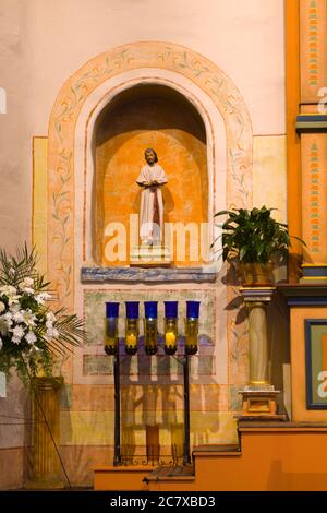 Kirche zu verändern, in Mission Basilica San Diego de Alcala, San Diego, Kalifornien, USA Stockfoto