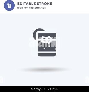 Cuba Libre Icon Vektor, gefüllt flaches Zeichen, solides Piktogramm isoliert auf weiß, Logo-Illustration. Cuba Libre Icon für Präsentation. Stock Vektor