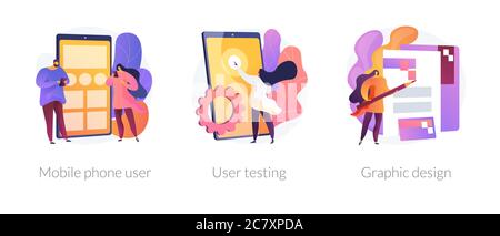 App-Erstellung Vektor Konzept Metaphern Stock Vektor