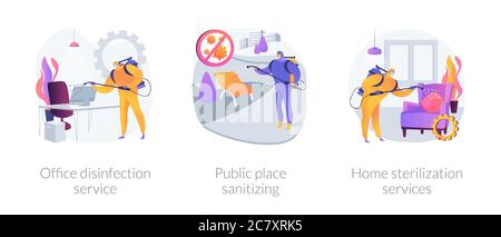 Virenschutz abstrakte Konzept Vektor Illustrationen. Stock Vektor