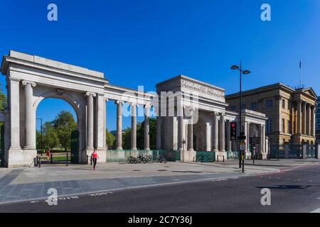 England, London, Westminster, Kensington und Chelsea, Knightsbridge, Hyde Park Corner, Hyde Park, The Grand Entrance Stockfoto