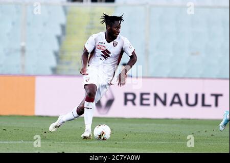 Soualiho Meite' des FC Turin in Aktion während Fiorentina gegen Turin, italienisches Fußballspiel Serie A, Florenz, Italien, 19. Juli 2020 Stockfoto