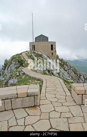 Aussichtsplattform auf dem Lovcen Berg in Montenegro Stockfoto