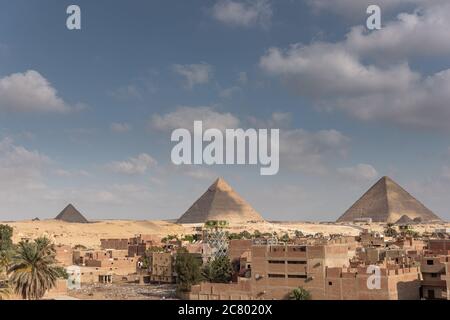 Pyramiden Von Gizeh, Ägypten Stockfoto