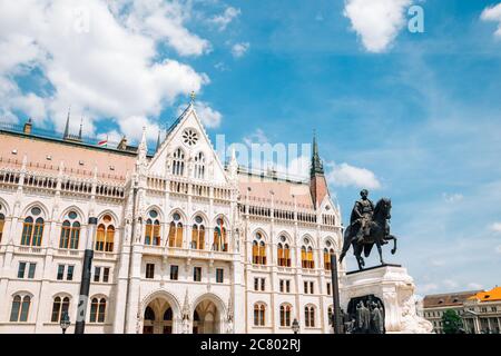 Ungarische Parlamentsgebäude in Budapest, Ungarn Stockfoto