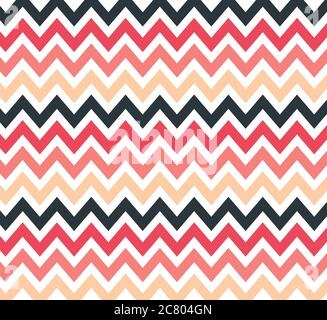Bunte Chevron Vektor Illustration Hintergrund. Zickzack Muster/Tapete/Textur Vektor Design. Stock Vektor