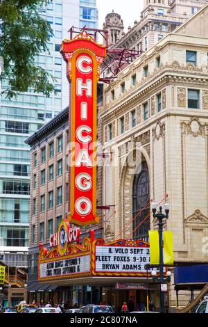 Das Chicago Theater, Chicago, Illinois, USA Stockfoto