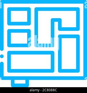 vektordarstellung für symbole des grundrisses Stock Vektor