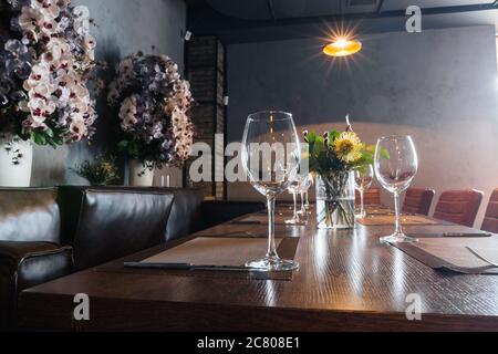 Restaurant Kühlen, eleganten Lebensstil Stockfoto