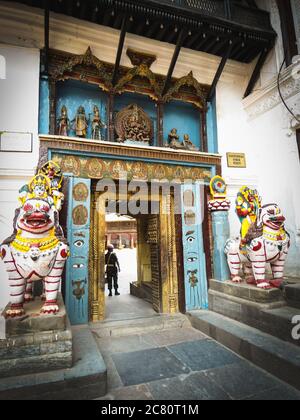 Hindu-Tempel Hanuman Dhoka in Kathmandu, Nepal Stockfoto