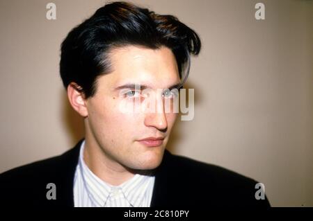 Steve Jansen von den Dolphin Brothers bei einer Fotocall auf Virgin Records. London, 30. September 1987 – weltweite Nutzung Stockfoto