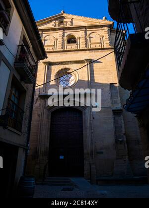 Iglesia de Santa María de los Reyes. Laguardia. Álava. País Vasco. España Stockfoto