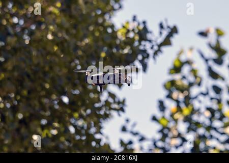 Dron, vehículo aéreo no tripulado Stockfoto