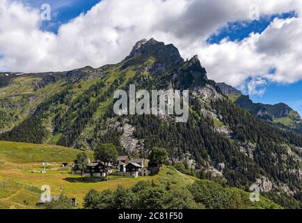 Italien Piemont Val D'Ossola Salecchio - Alpe Vova - Case Francoli Stockfoto