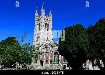 St Marys Kirche, St Neots Town, Cambridgeshire, England, Großbritannien Stockfoto