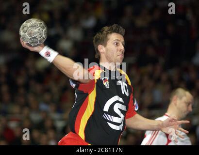 Westfalenhalle Dortmund Deutschland 17.1.2003 Handball: Internationales Testspiel Deutschland (GER) gegen Russland (RUS) 34:27 - Weber (GER) Stockfoto