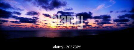 Bloody Foreland, Co Donegal, Irland, Sonnenuntergang Stockfoto