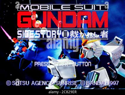 Mobile Suit Gundam Sidestory 3 - Sega Saturn Videogame - nur für redaktionelle Verwendung Stockfoto