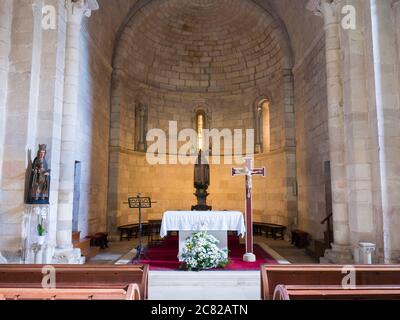 Basílica románica de San Prudencio de Armentia. Vitoria. Álava. País Vasco. España Stockfoto