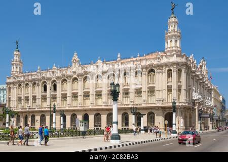 Das große Theater von Havanna an einem sonnigen Sommertag Stockfoto