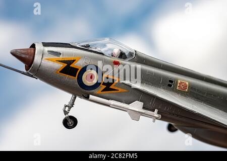 Airfix Maßstab 1/72 Lightning Kunststoff-Modell Flugzeug Stockfoto