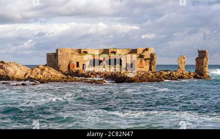 Fort-Les Homeaux Florains, Alderney, Kanalinseln Stockfoto