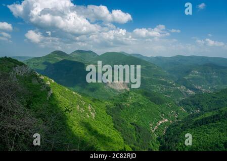 Landschaft aus Bulgarien, Berg Rila im Frühjahr Stockfoto