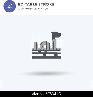 Schlange Symbol Vektor, gefüllt flache Zeichen, solide Piktogramm isoliert auf weiß, Logo-Illustration. Schlange Symbol für Präsentation. Stock Vektor