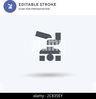 Hip Hop Icon Vektor, gefülltes flaches Zeichen, solides Piktogramm isoliert auf weiß, Logo Illustration. Hip Hop Symbol für Präsentation. Stock Vektor