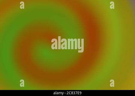 Grün, orange und gelb schattiert verschwommener abstrakter Hintergrund von Lichtern Stockfoto