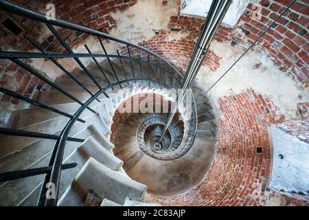 Im Leuchtturm Bengtskär, Kemiönsaari, Finnland Stockfoto