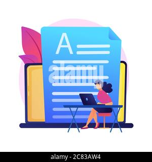 Copywriting Vektor Konzept Metapher Stock Vektor