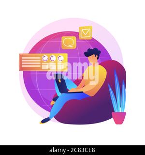 Weltweite Lieferdienst Vektor Konzept Metapher Stock Vektor