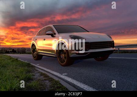 Porsche Cayenne Coupé Stockfoto