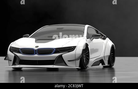 Elektrischer BMW i8 Roadster Stockfoto