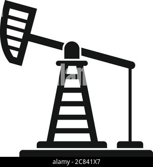 Symbol für den Benzinturm extrahieren. Einfache Illustration des Extract Benzinturm Vektor-Symbol für Web-Design isoliert auf weißem Hintergrund Stock Vektor